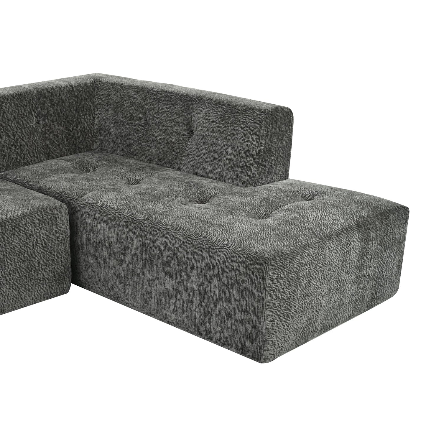 112.2*74" Modular Modular Combination Living Room Sofa Set, Modern Minimalist Sofa, Living Room Upholstered Sofa Bed
