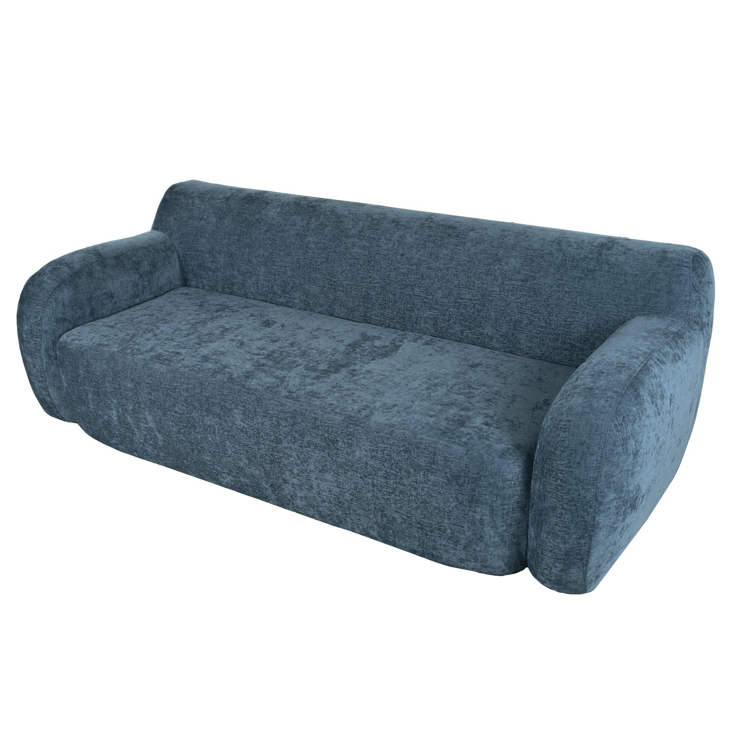 81.5" Minimalist Compression Sofa, Curved Design, 3-Seater Casual Sofa for Living Rooms, Bedrooms, and Apartments
