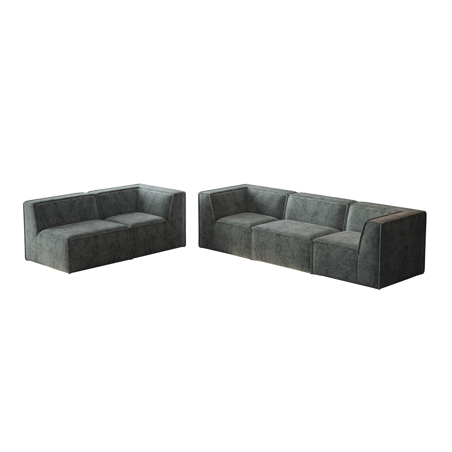 106*106" Chenille Modular L Shaped Sectional Sofa,Luxury Floor Couch Set,Upholstered Indoor Furniture
