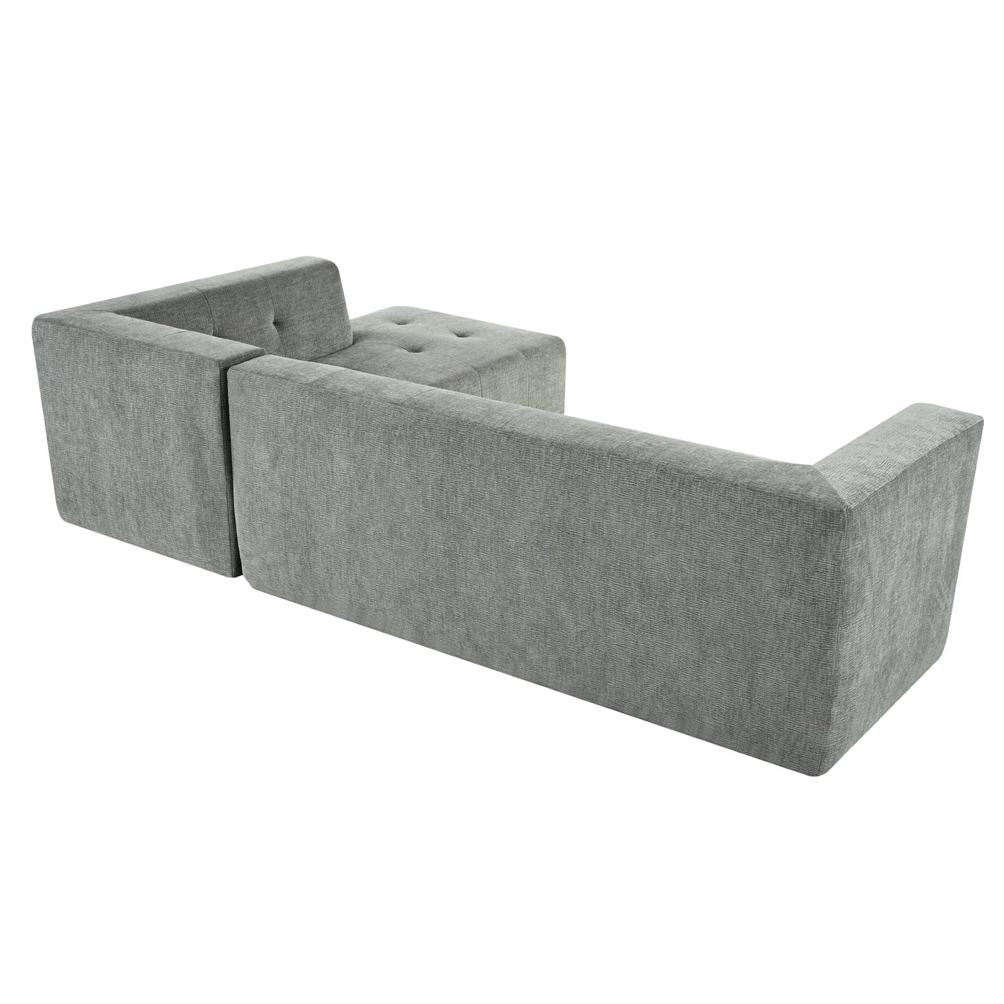 112.2*74" Modular Modular Combination Living Room Sofa Set, Modern Minimalist Sofa, Living Room Upholstered Sofa Bed