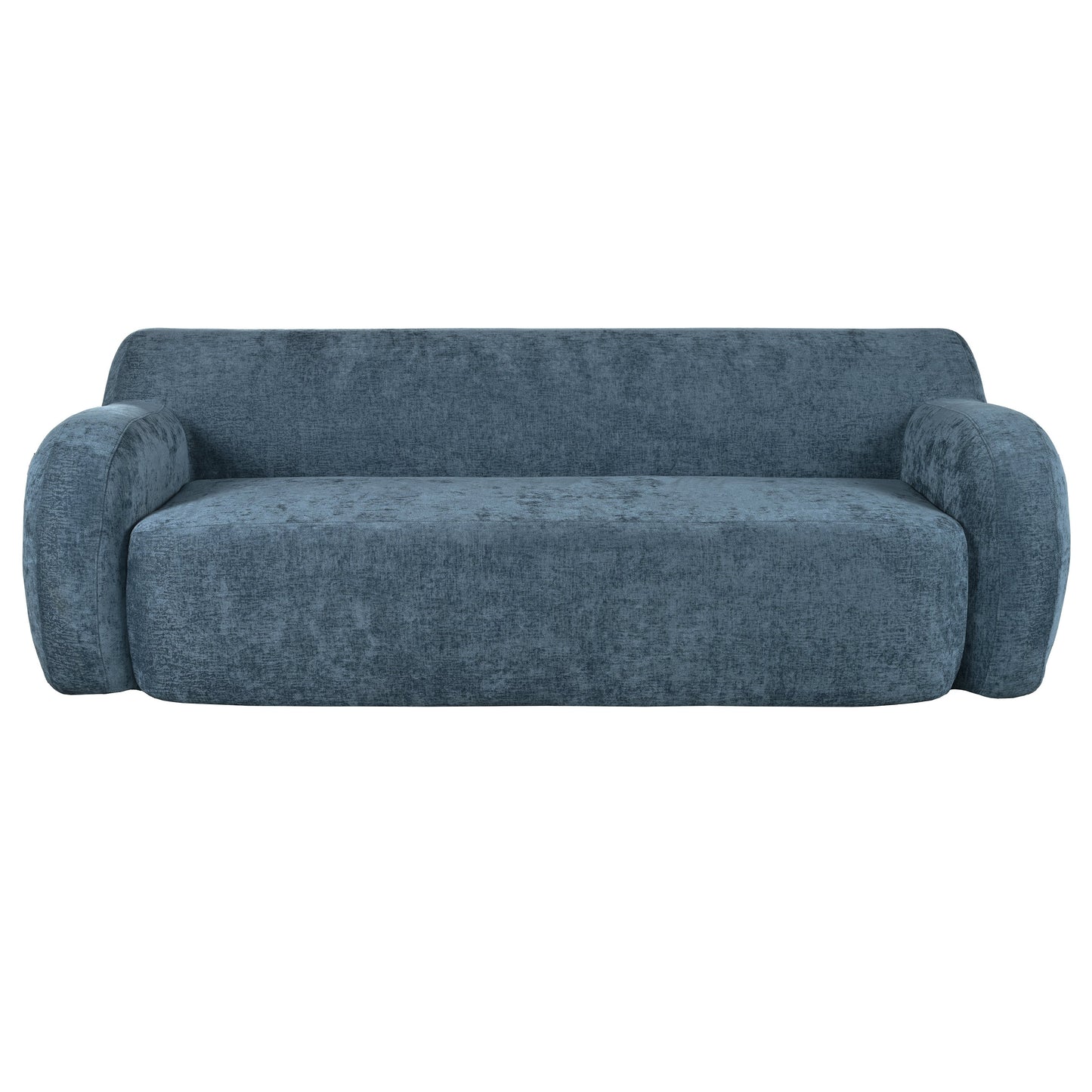 81.5" Minimalist Compression Sofa, Curved Design, 3-Seater Casual Sofa for Living Rooms, Bedrooms, and Apartments