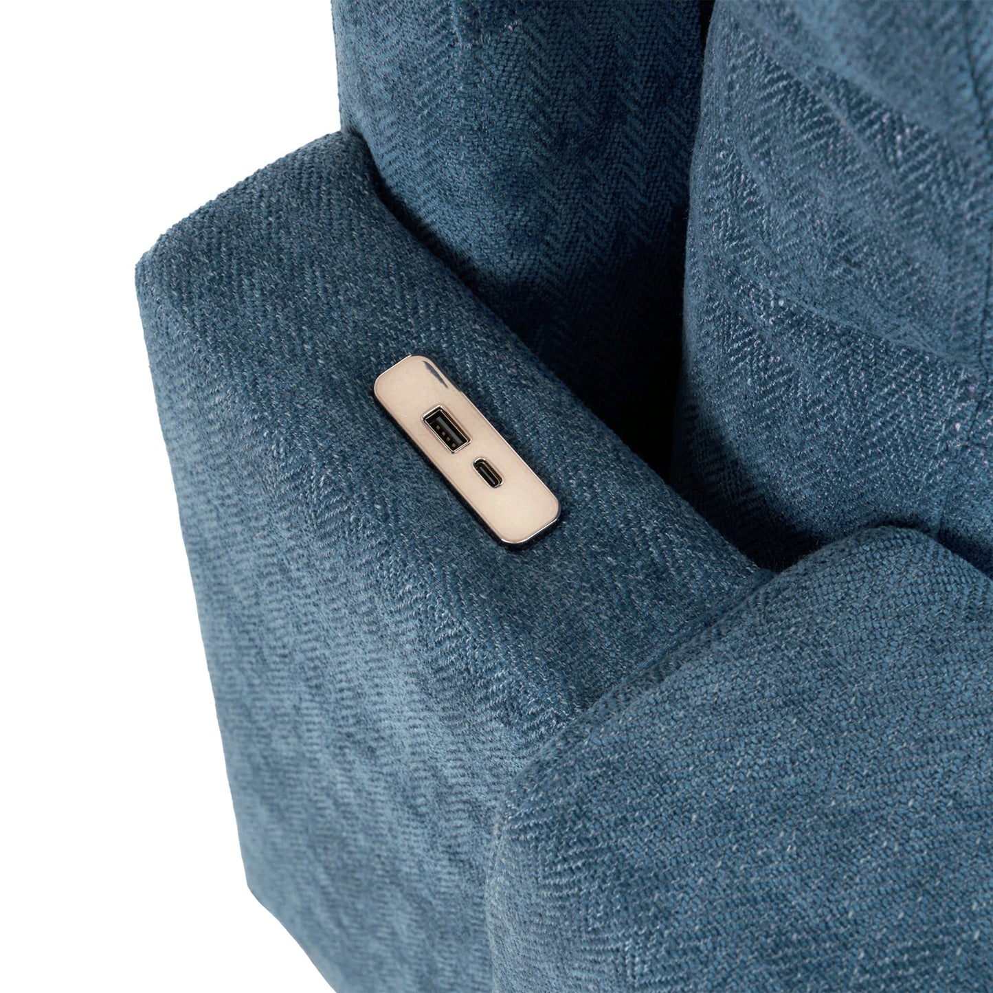 83.4" L-Shaped Sofa Sectional Couch Sofa Bed With Two USB Ports, a Movable Ottoman and a Reversible Chaise Lounge