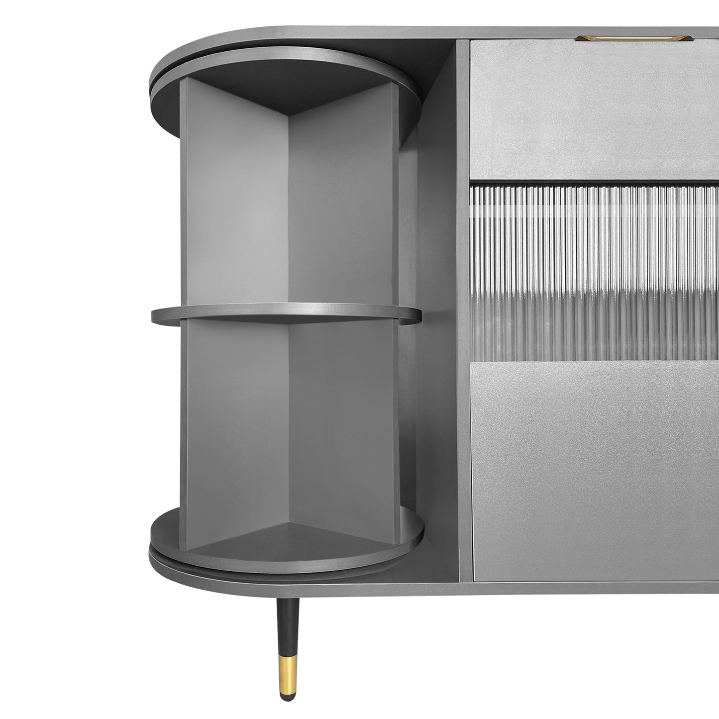 Rotating Storage Cabinet With 2 Doors and 2 Drawers, Suitable for Living Room, Study, and Balcony
