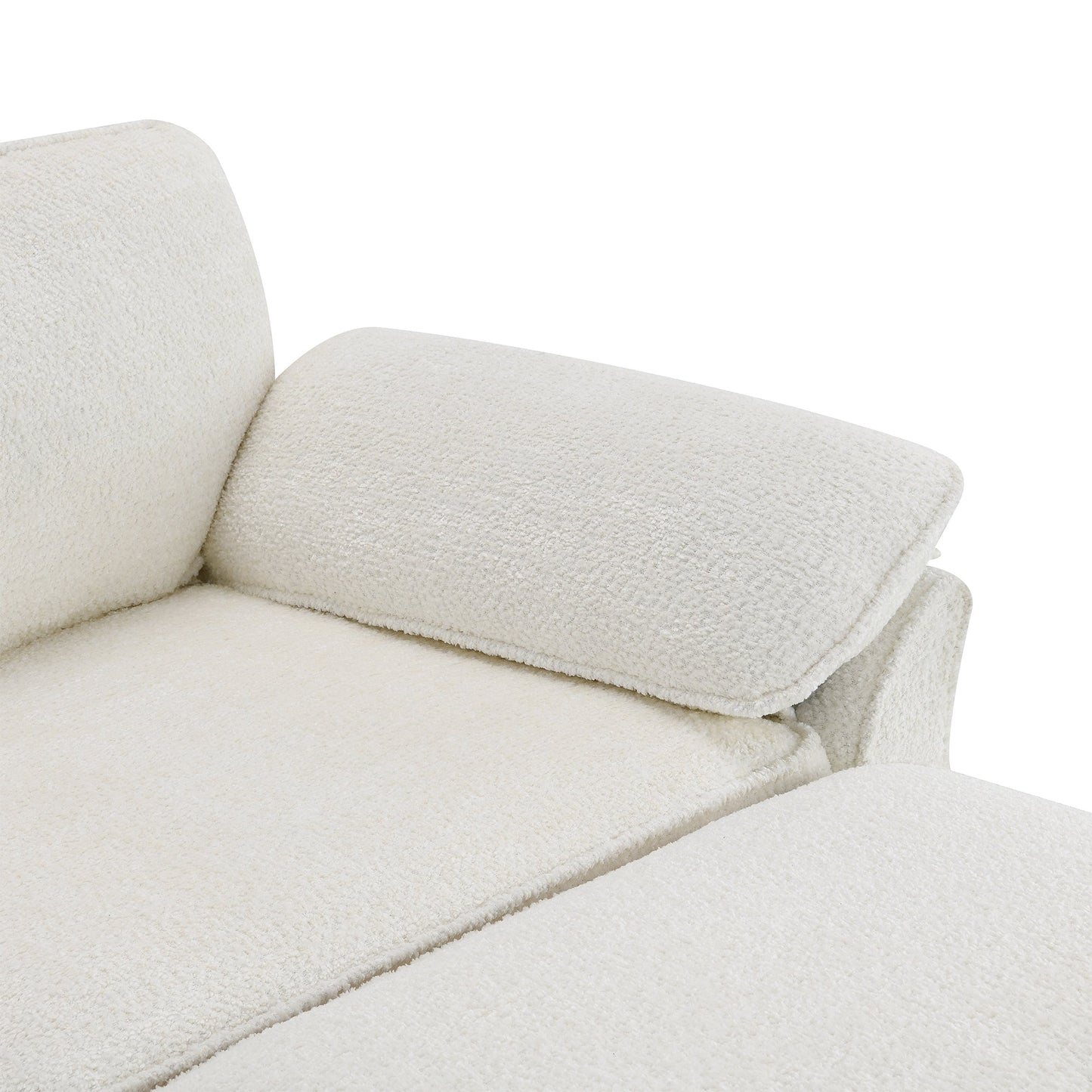 Free Combination Modular Convertible Sectional Sofa Bed Set, 4 Seat Upholstered Sleeper Corner Couch, Deep-Seat Loveseat