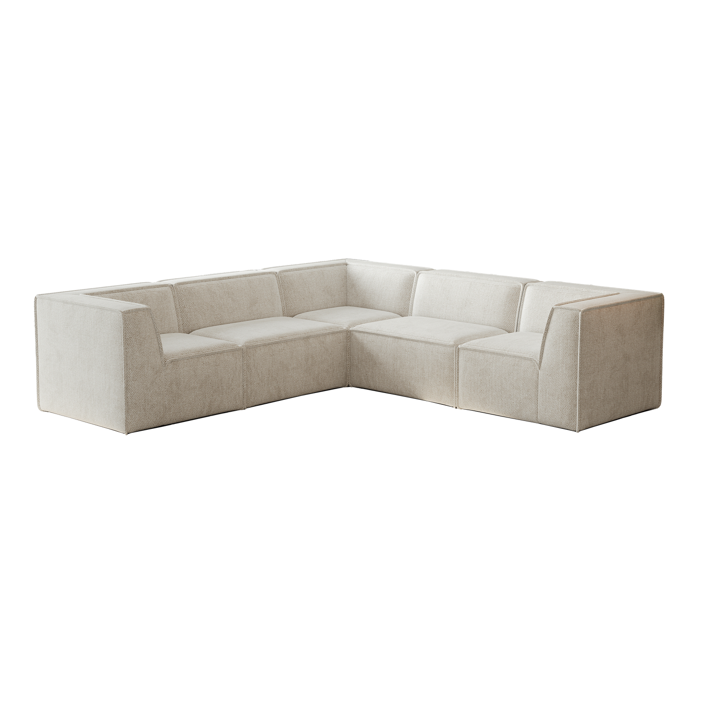 106*106" Chenille Modular L Shaped Sectional Sofa,Luxury Floor Couch Set,Upholstered Indoor Furniture