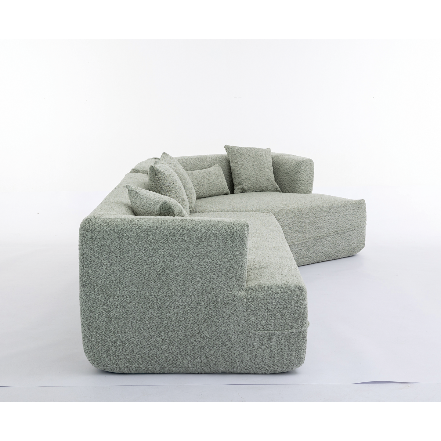 Modular Sofa , Modern Minimalist Style Sofa, Upholstered , Free Combination, Round Fiber Fabric, Anti-Wrinkle Fabric