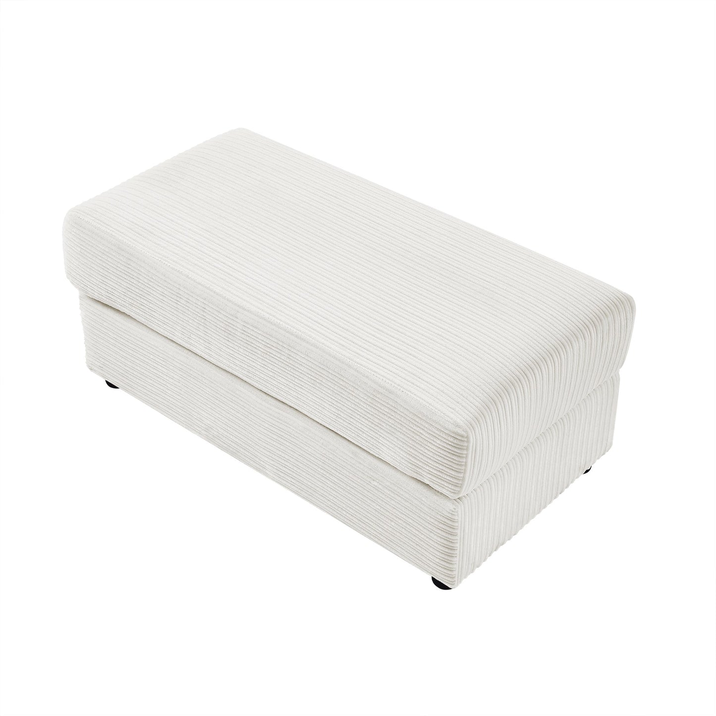 72.8" Modern Style Loveseat Sofa Sectional Sofa Couch With Storage Space, a Movable Ottoman, Two USB Ports, Two Cup Hold