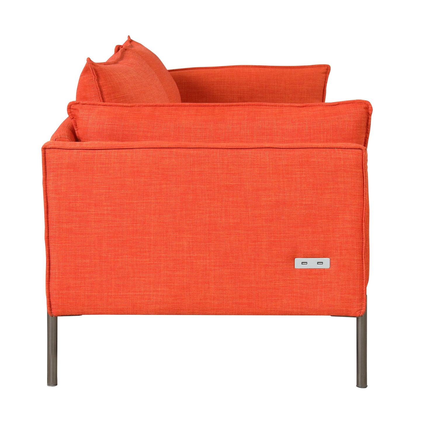 76.2" Modern Style 3 Seat Sofa Linen Fabric Upholstered Couch Furniture 3-Seats Couch for Different Spaces,Living Room