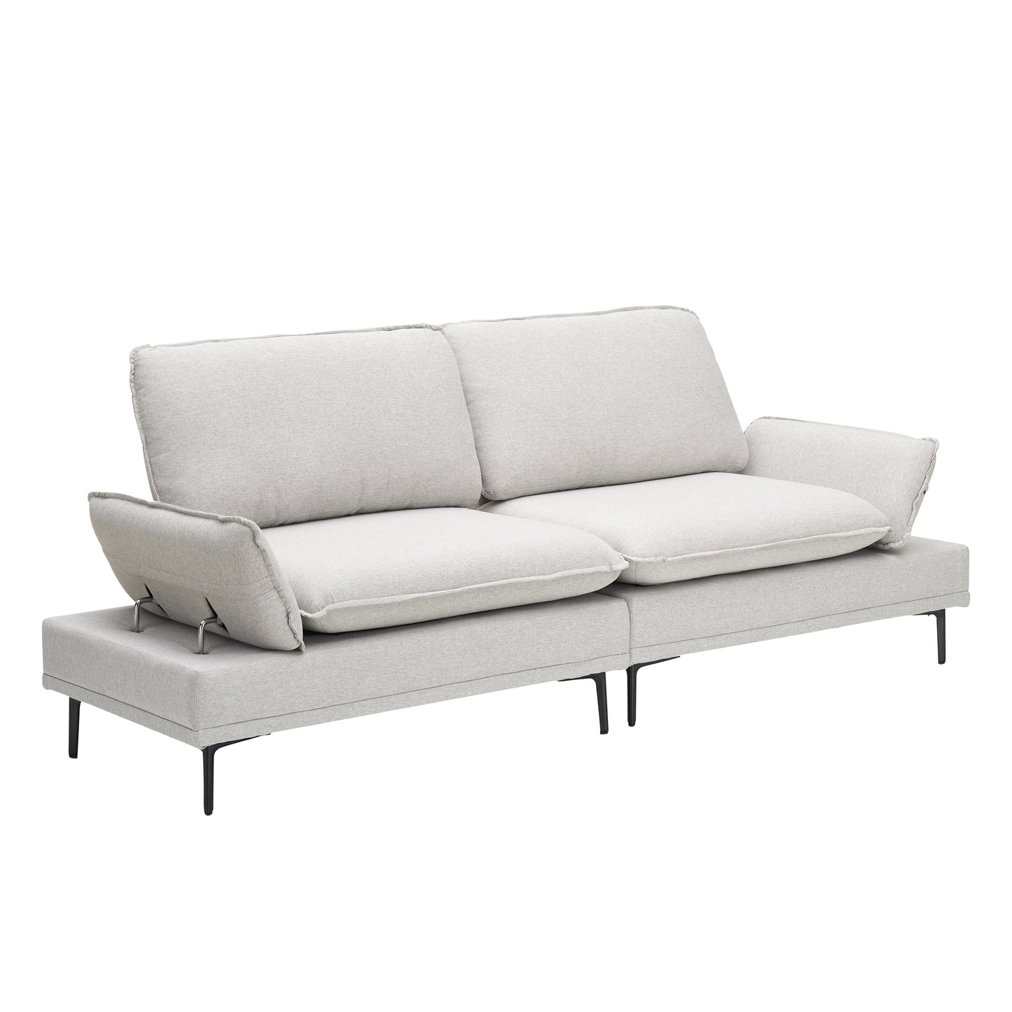 Woven in 89 Inch Wide Cotton and Linen, the Light Grey Elegance Exquisite