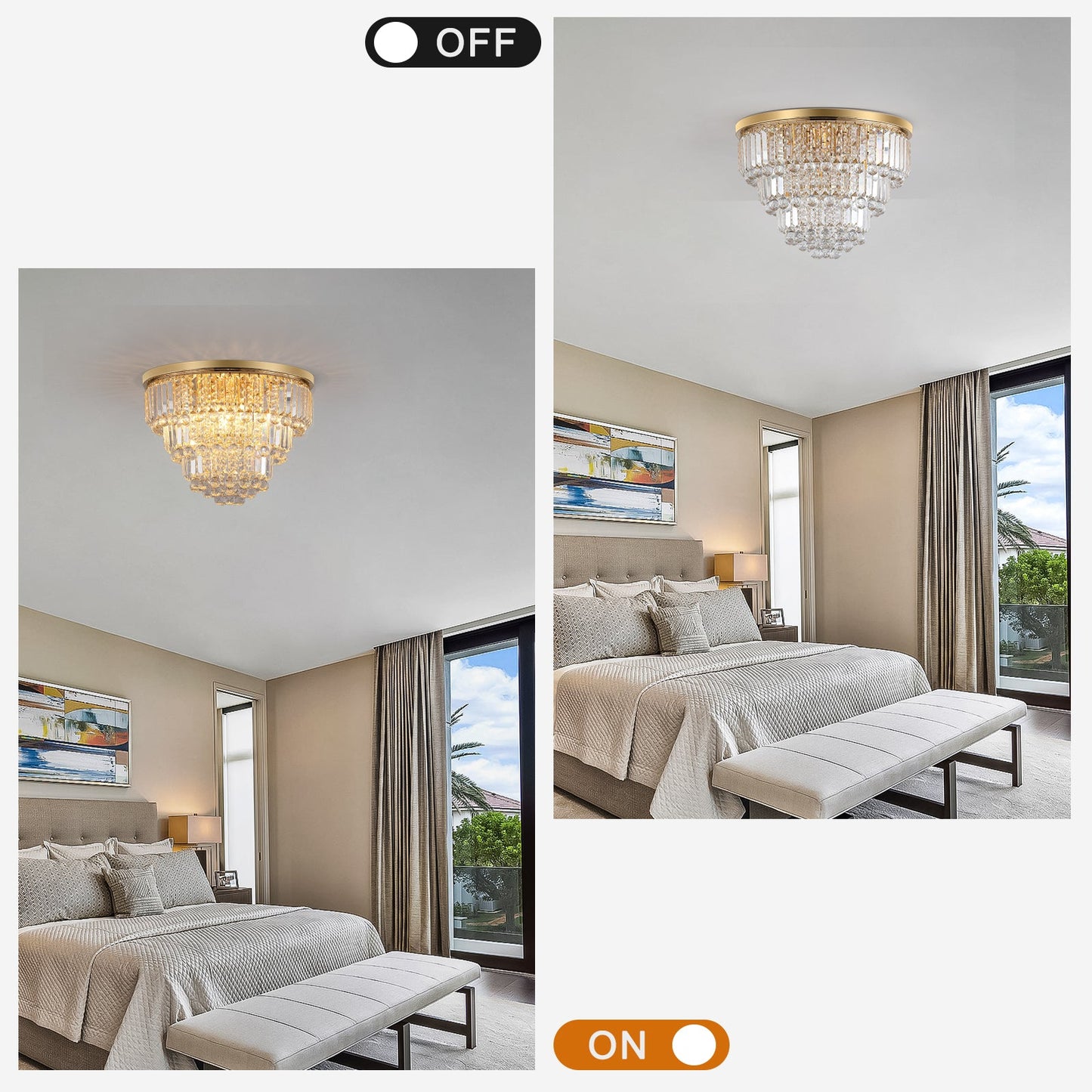 Gold Luxury Modern Style Crystal Lights,large Ceiling Chandeliers,dining Room,living Room,bedroom