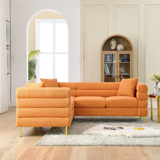 81.5-Inch Oversized Corner Sofa Covers, L-Shaped Sectional Couch,   5-Seater Corner Sofas With 3 Cushions for Living Room