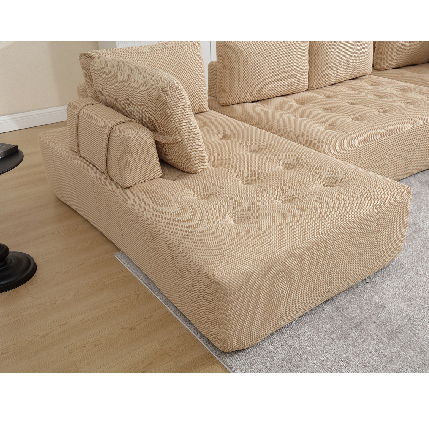 138.5 "Modular Combination Sofa, U-Shaped Sofa, Living Room, Apartment, Upholstered ,6-Seat Sofa, Free Combination Sofa