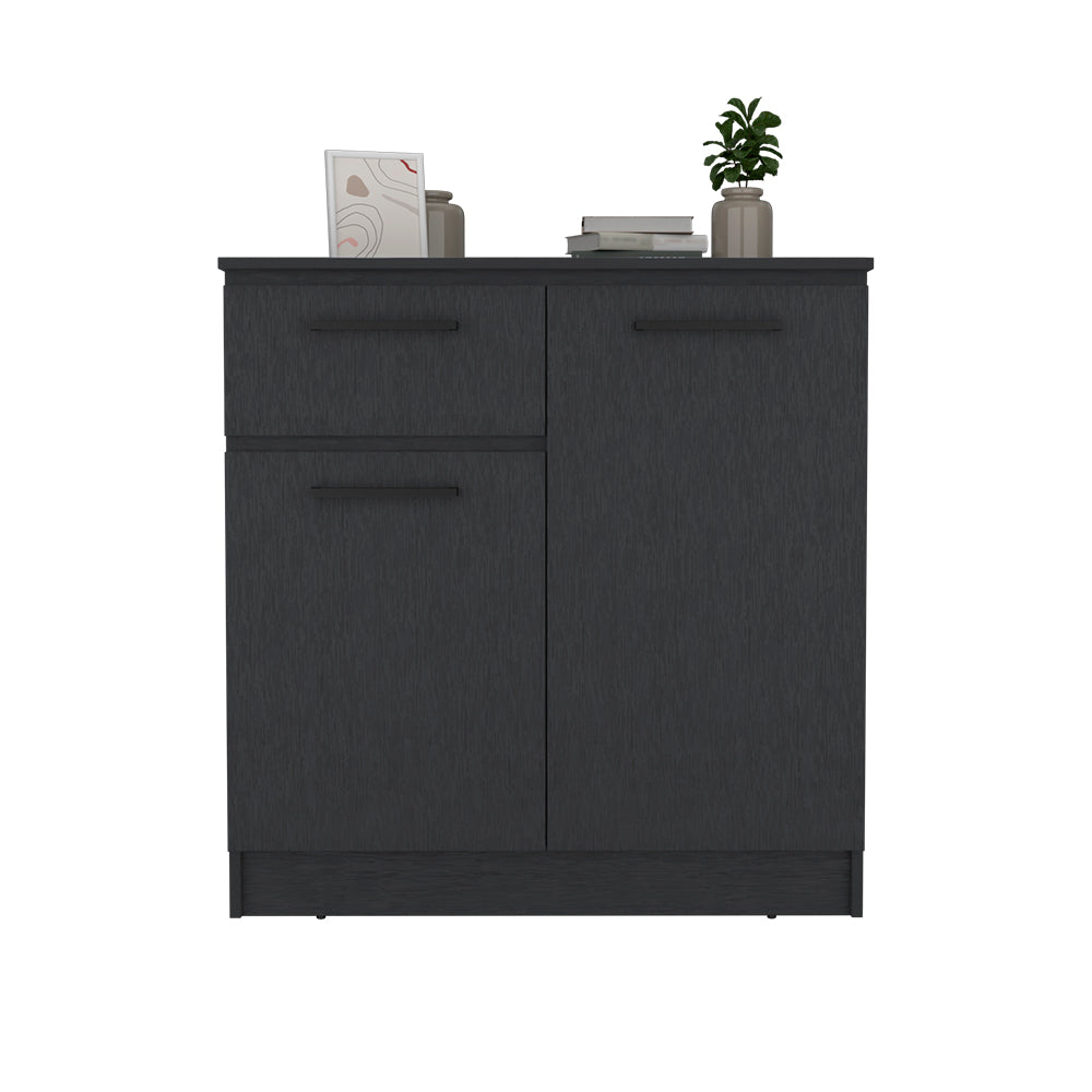 Multi-Functional Dresser Carlin with  Drawers and Top Surface as TV Stand, Black