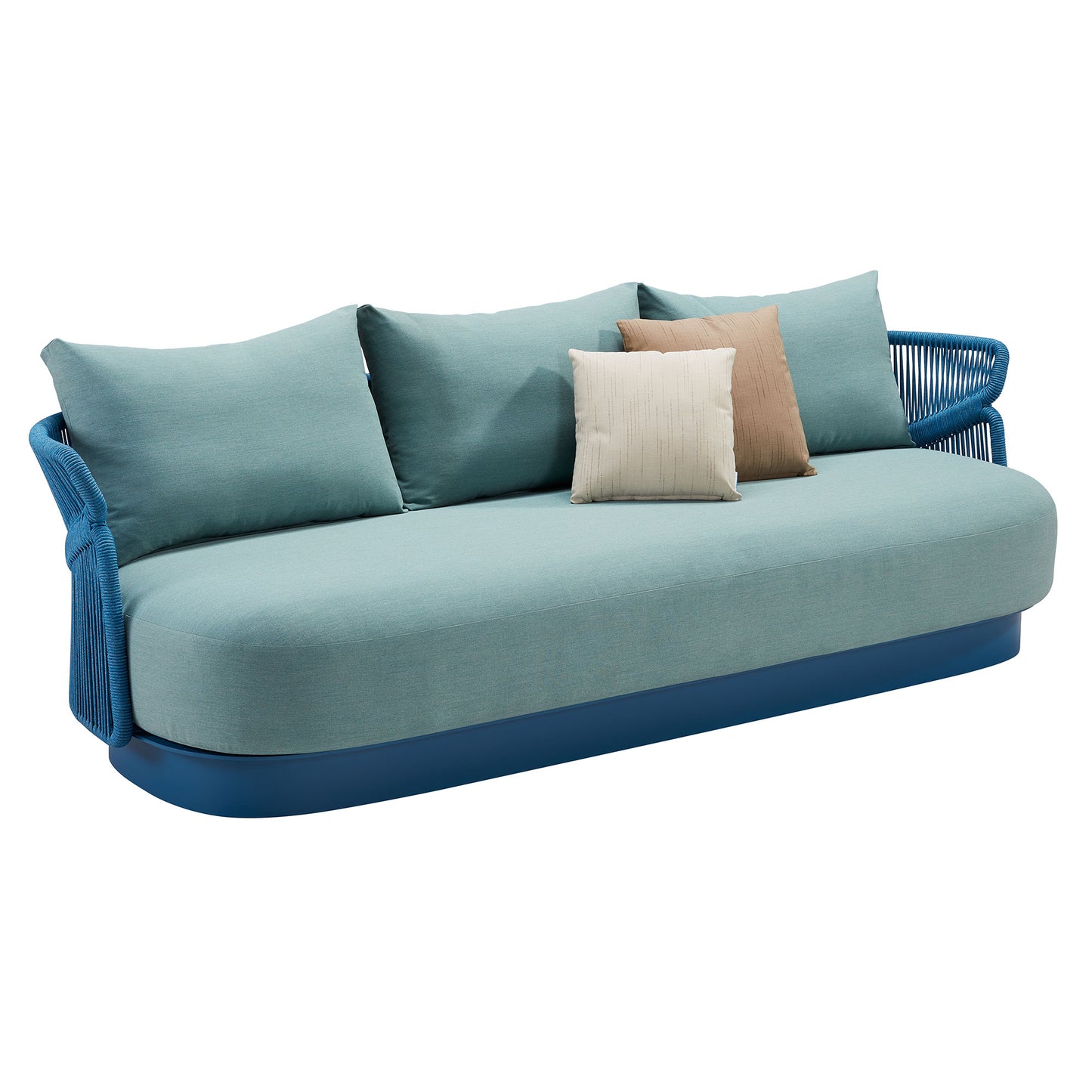 Aio 5-Seater Teak Outdoor Conversation Sofa Set With 8 Inch Thickness Cushions