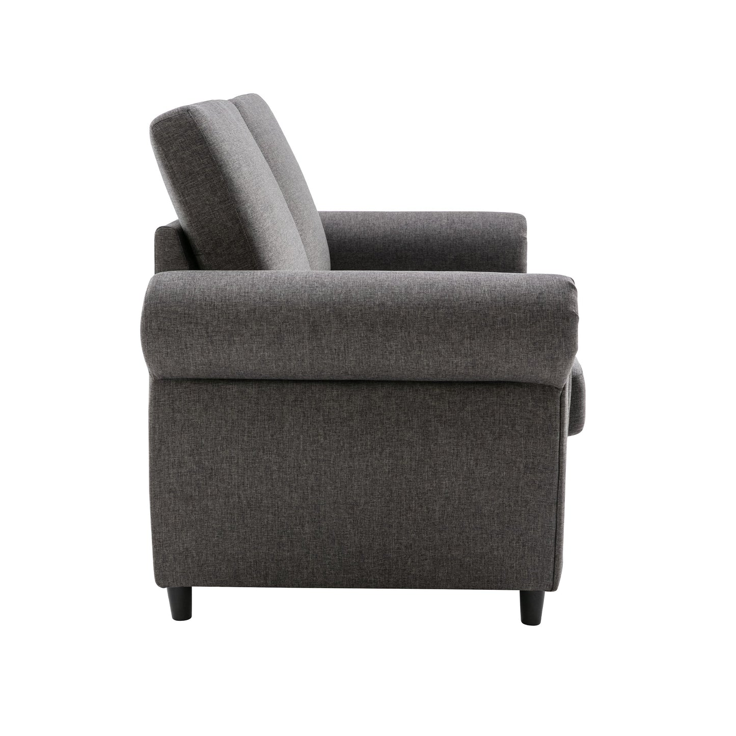 57.9" Pull Out Sofa Bed  Loveseat Sleeper With Twin Size Memory Mattress With Two USB Ports for Living Room Spaces