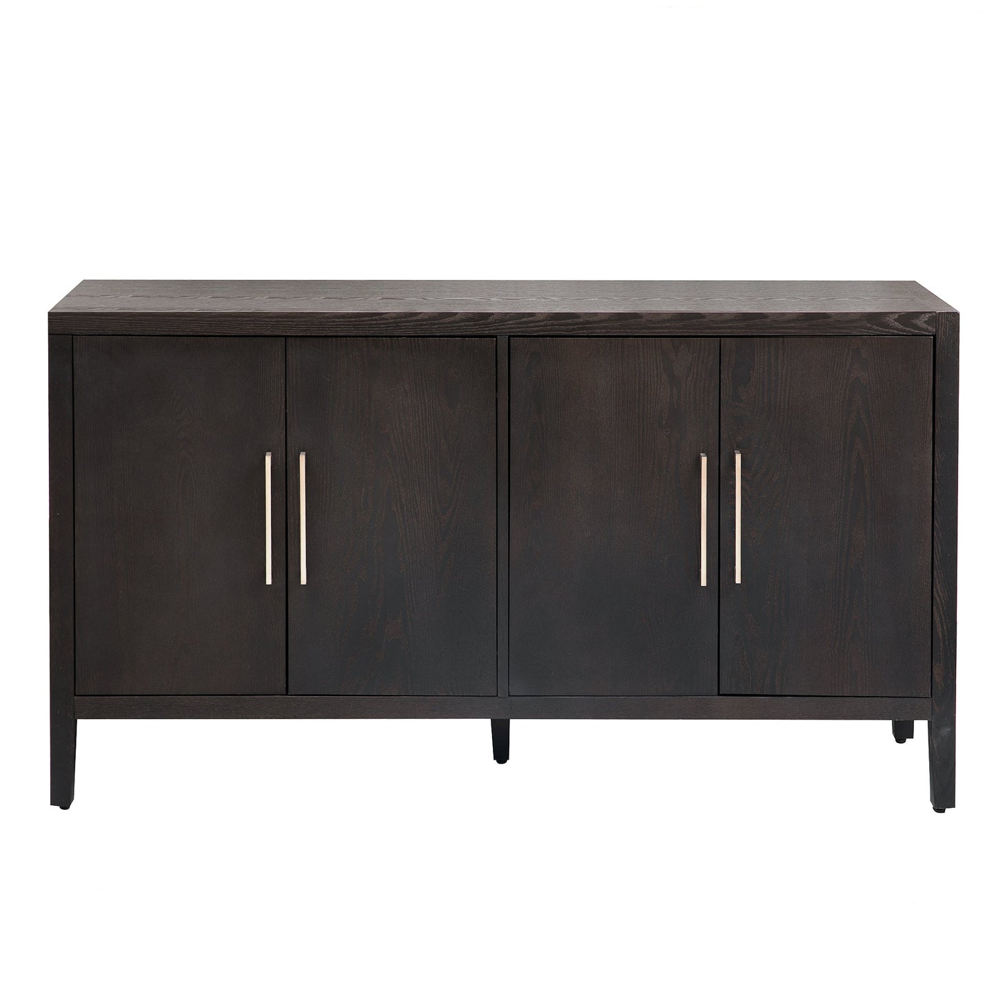 Storage Cabinet Sideboard Wooden Cabinet With 4 Metal Handles ,4 Shelves and 4 Doors for Hallway, Entryway, Living Room
