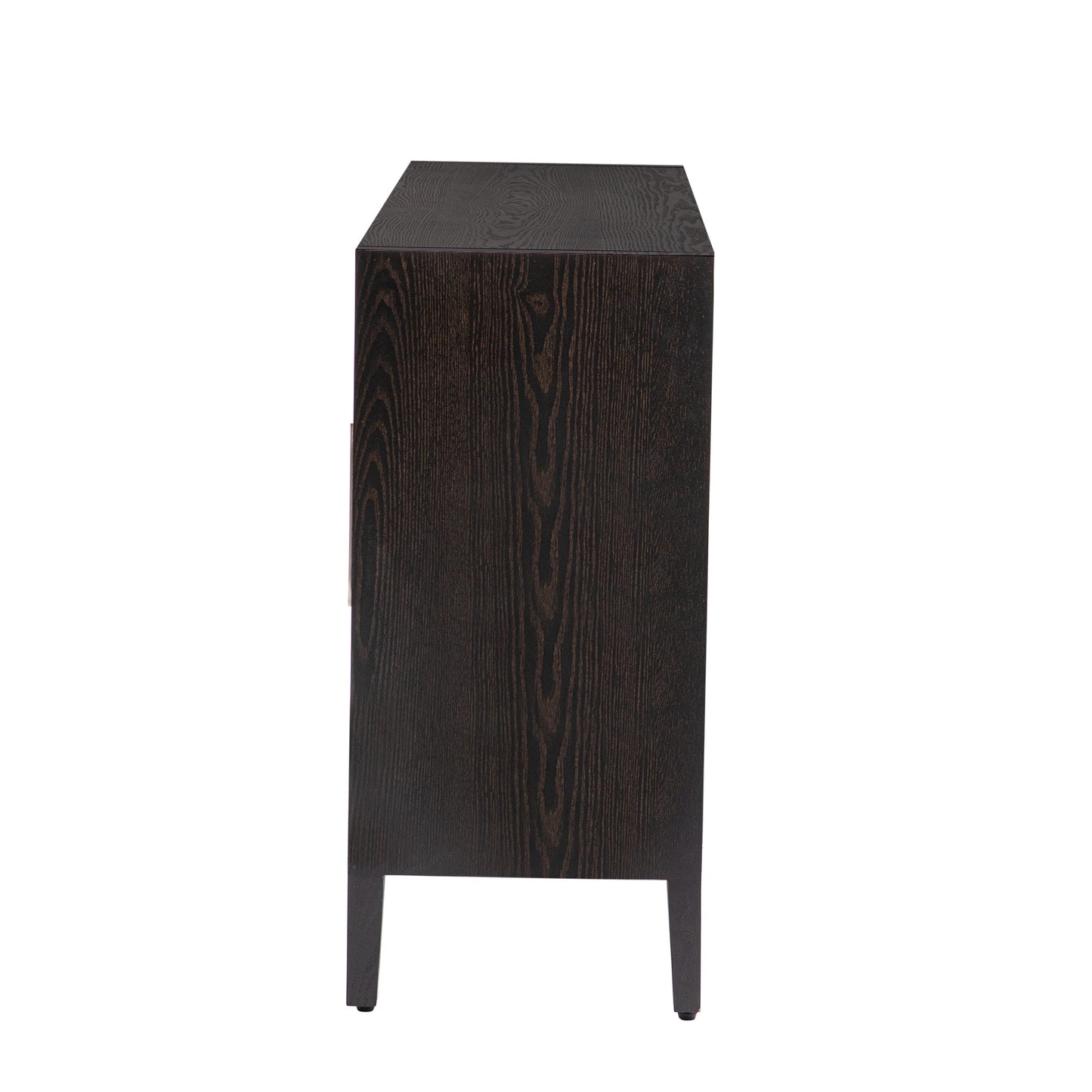 Storage Cabinet Sideboard Wooden Cabinet With 4 Metal Handles ,4 Shelves and 4 Doors for Hallway, Entryway, Living Room