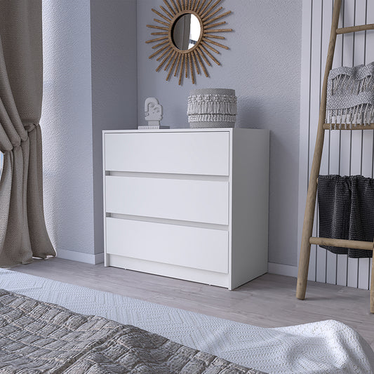 Dresser Maldus, Three Drawers -White