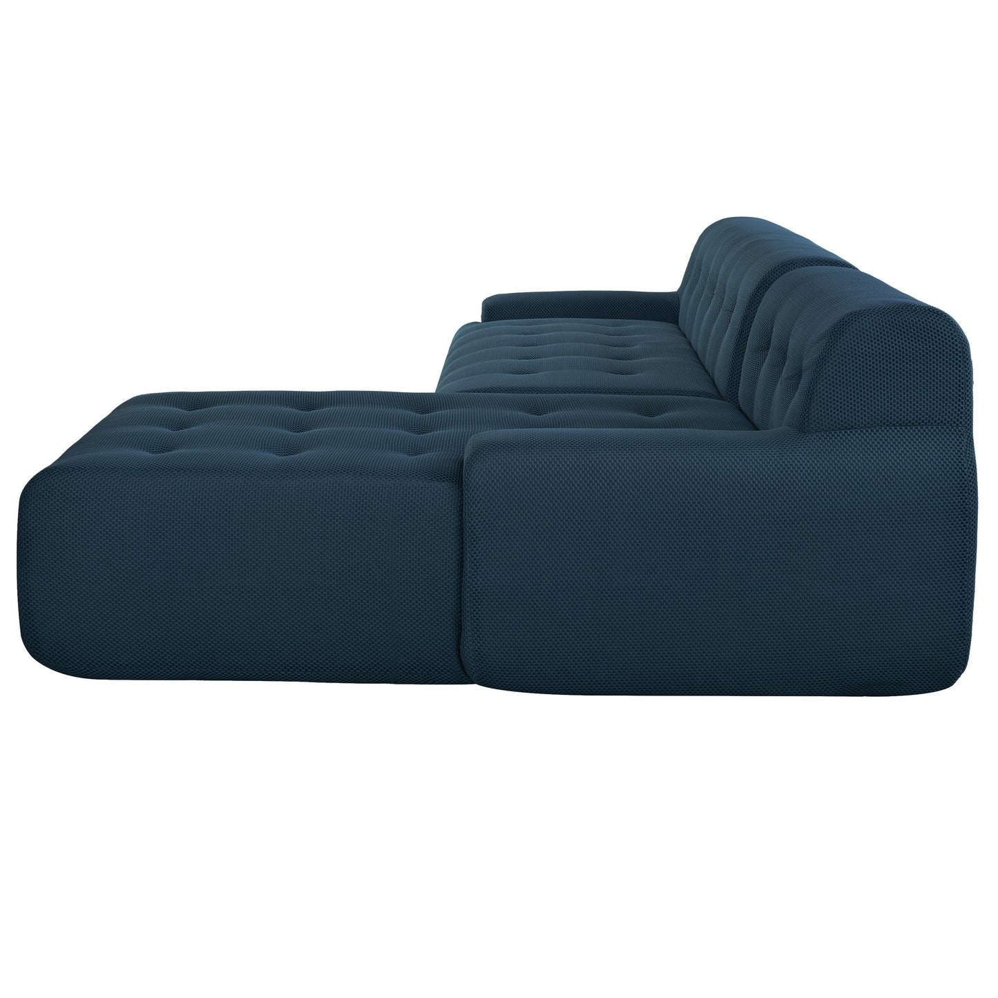 Modern Large L-Shaped Modular Sofa, Minimalist Style, 2-Piece Set With Free Combinations, Suitable for Living Rooms