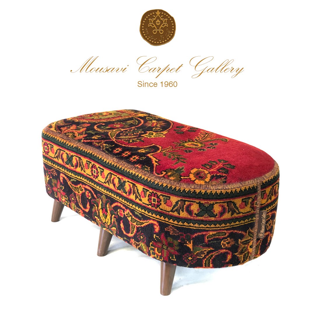 Handmade Oval Shape Ottoman