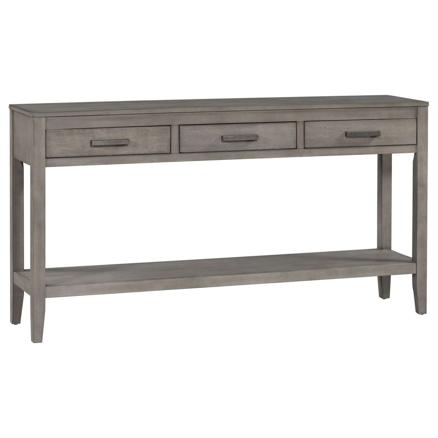 Contemporary 3-Drawer Console Table With 1 Shelf, Entrance Table for Entryway, Hallway, Living Room, Foyer, Corridor