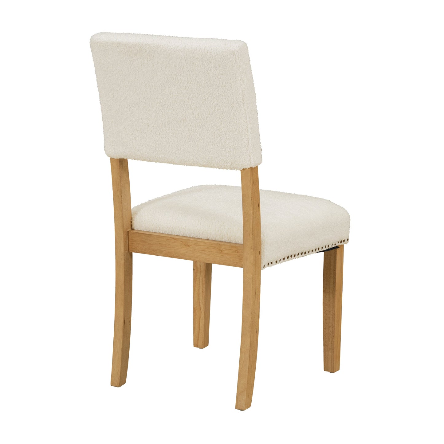 Modern 5-Piece Round Dining Table Set Pedestal Kitchen Table Set With 4 Upholstered Dining Chairs