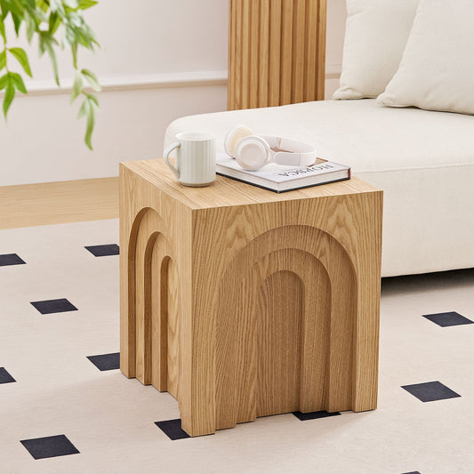 15.74'' Square Side Table Small Coffee Table Accent Table  Bedside Table for Living Room Bedroom
