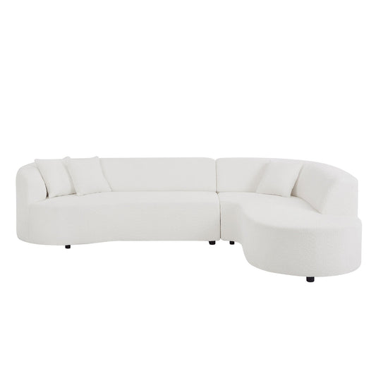 Convertible Modular Sectional Sofa With Right Chaises L-Shaped Corner Comfy Upholstered Couch Living Room Furniture Sets