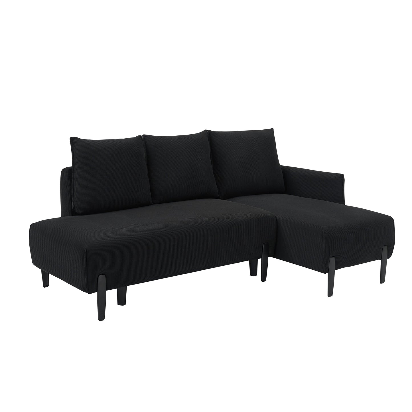 79.50 Inches Long, Velvet Sofa Fabric, With Three Matching Pillows and Spacious and Comfortable Seats