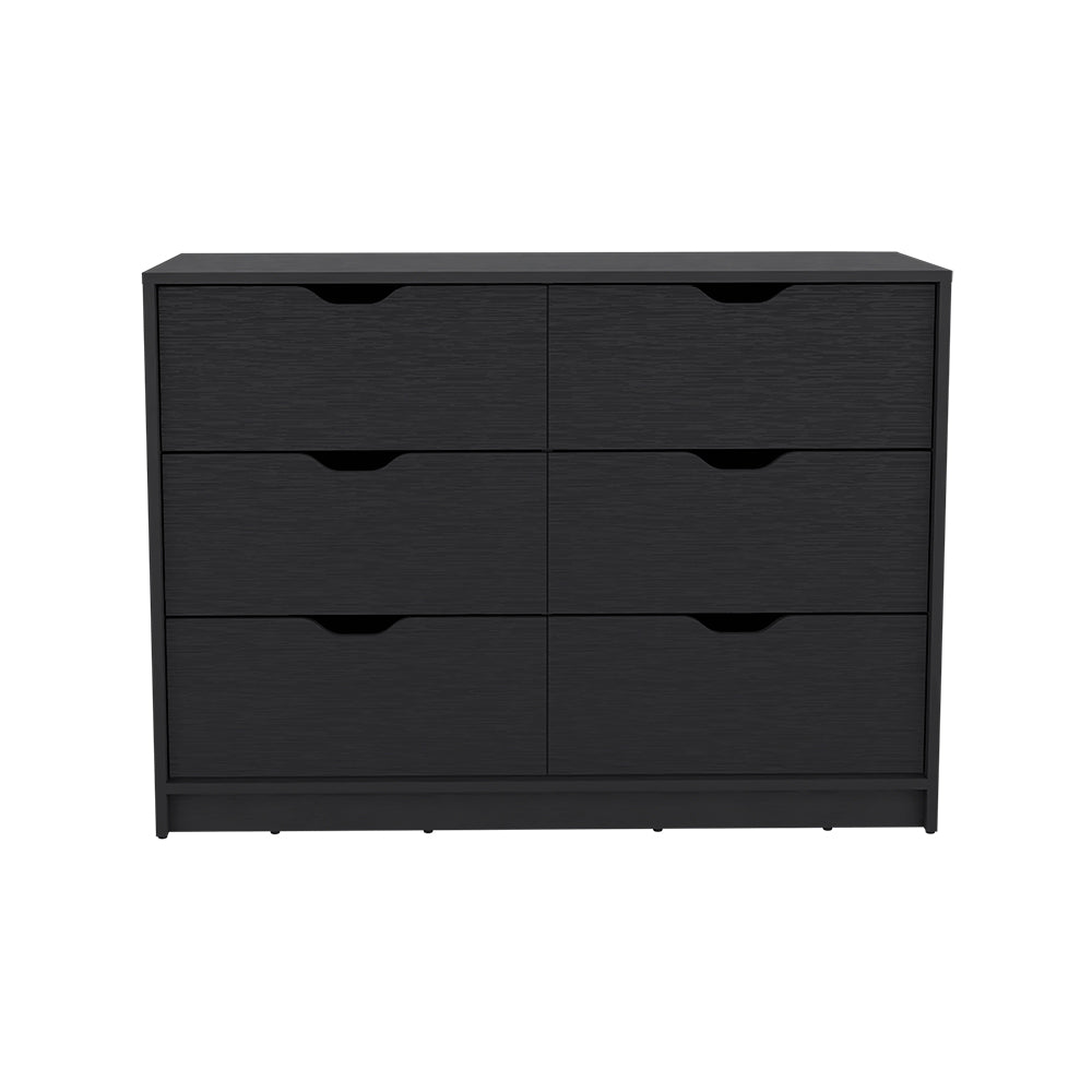 Dresser Curio, Four Drawers -Black