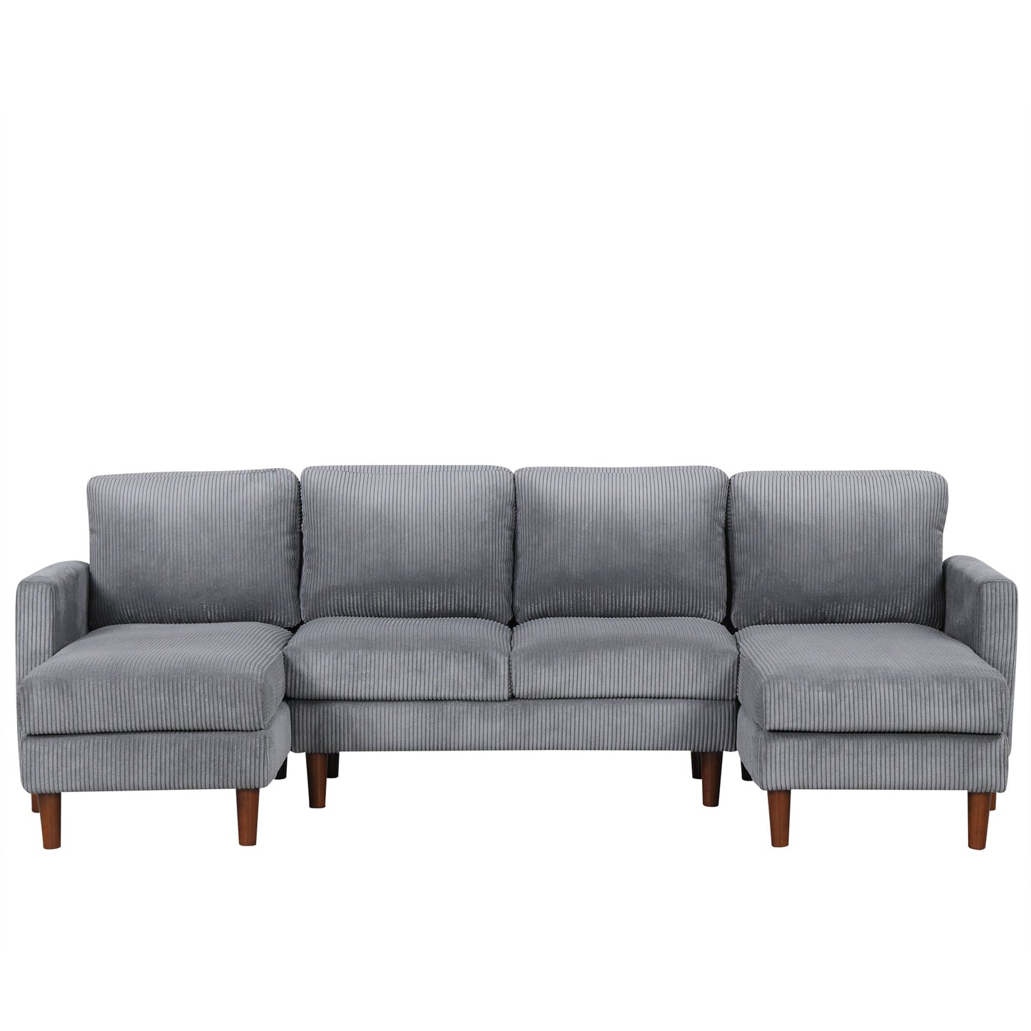 U-Shaped Sponge-Filled Cushion Combination Sofa, Suitable for Living Rooms, Studies, and Spacious Spaces