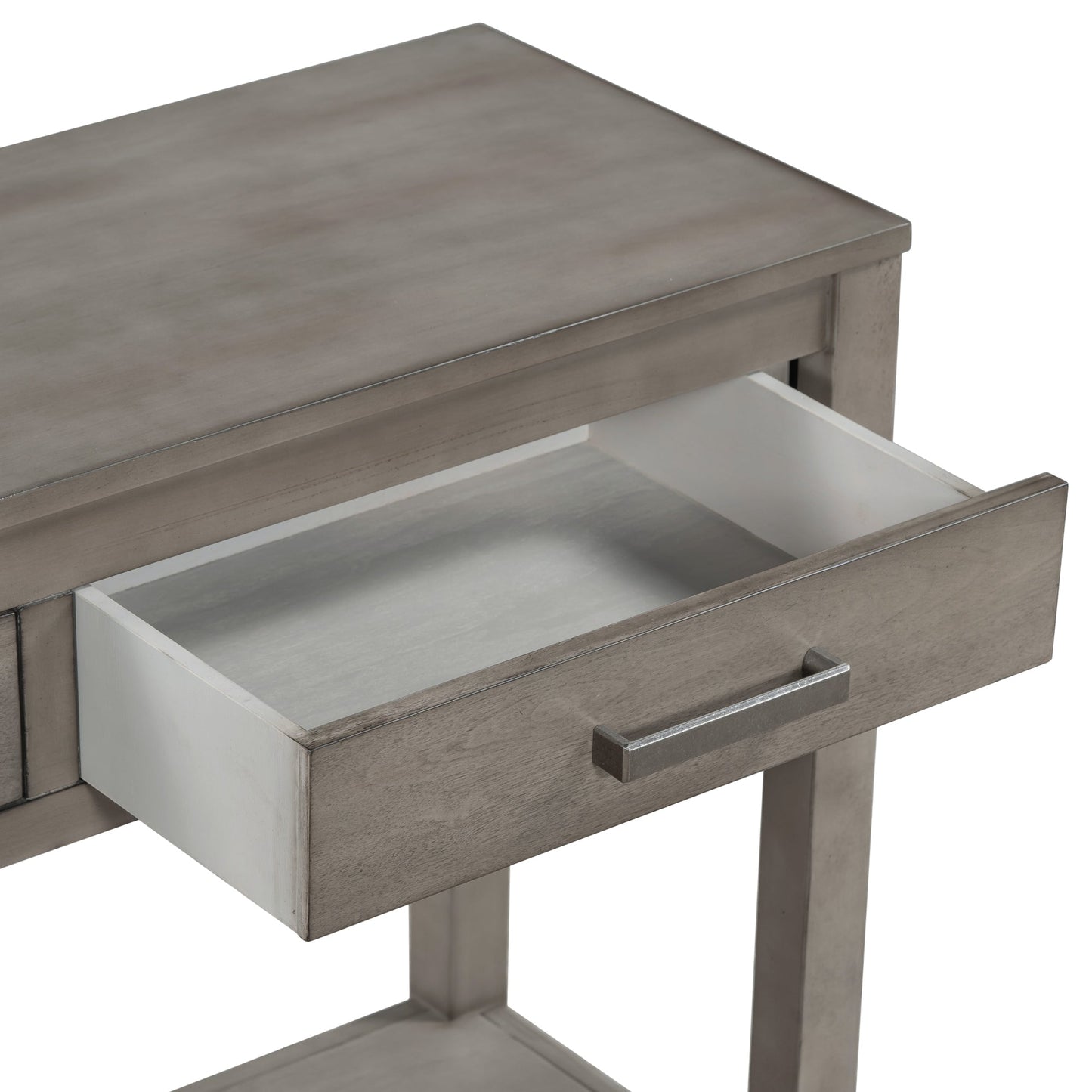 Contemporary 3-Drawer Console Table With 1 Shelf, Entrance Table for Entryway, Hallway, Living Room, Foyer, Corridor