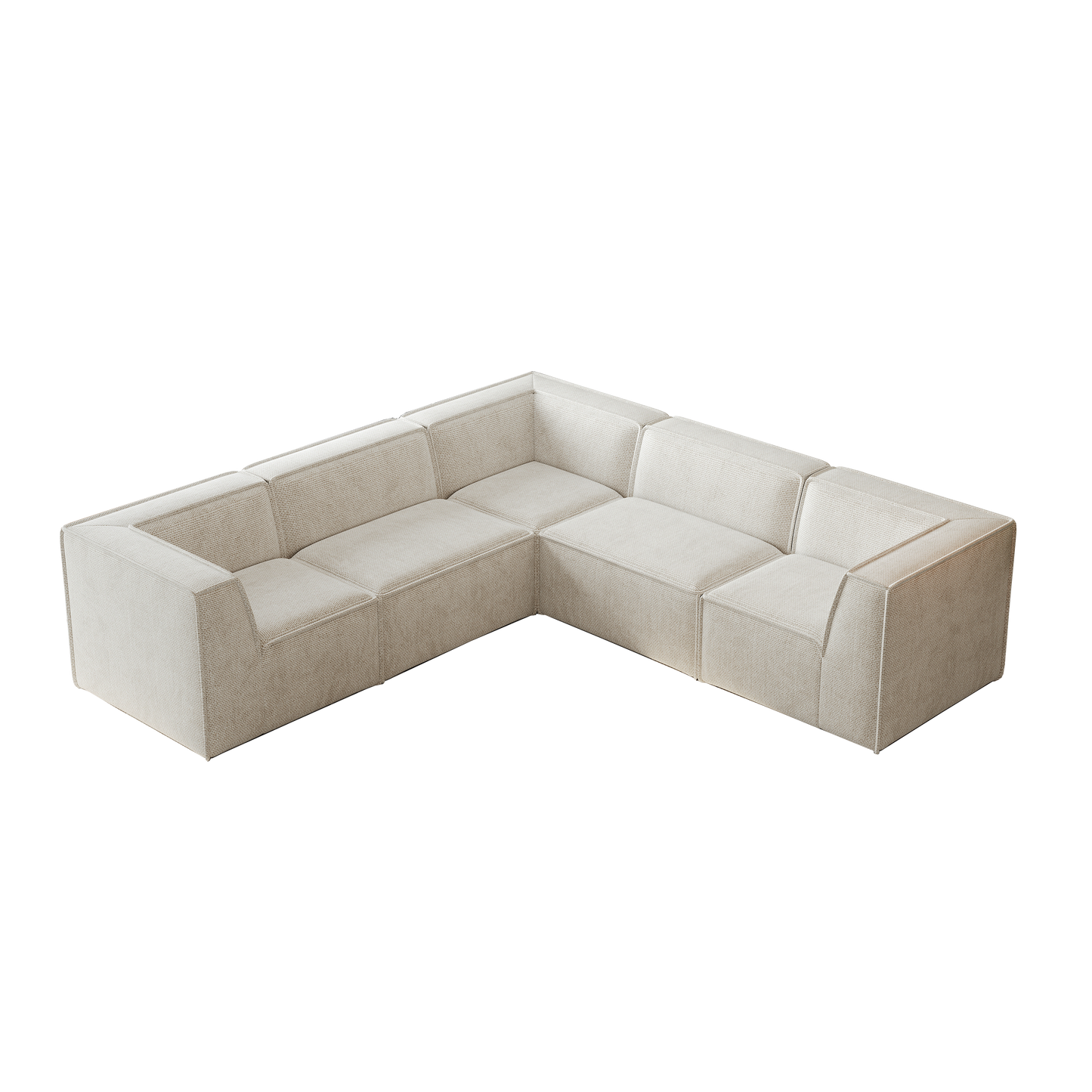 106*106" Chenille Modular L Shaped Sectional Sofa,Luxury Floor Couch Set,Upholstered Indoor Furniture