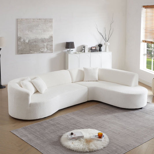 Convertible Modular Sectional Sofa With Right Chaises L-Shaped Corner Comfy Upholstered Couch Living Room Furniture Sets