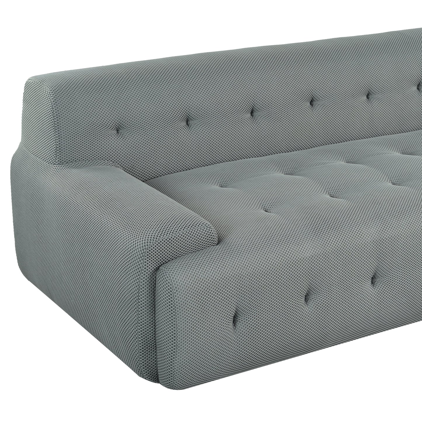 Modern Large L-Shaped Modular Sofa, Minimalist Style, 2-Piece Set With Free Combinations, Suitable for Living Rooms