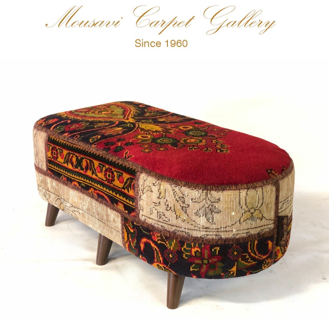 Handmade Oval Shape Ottoman