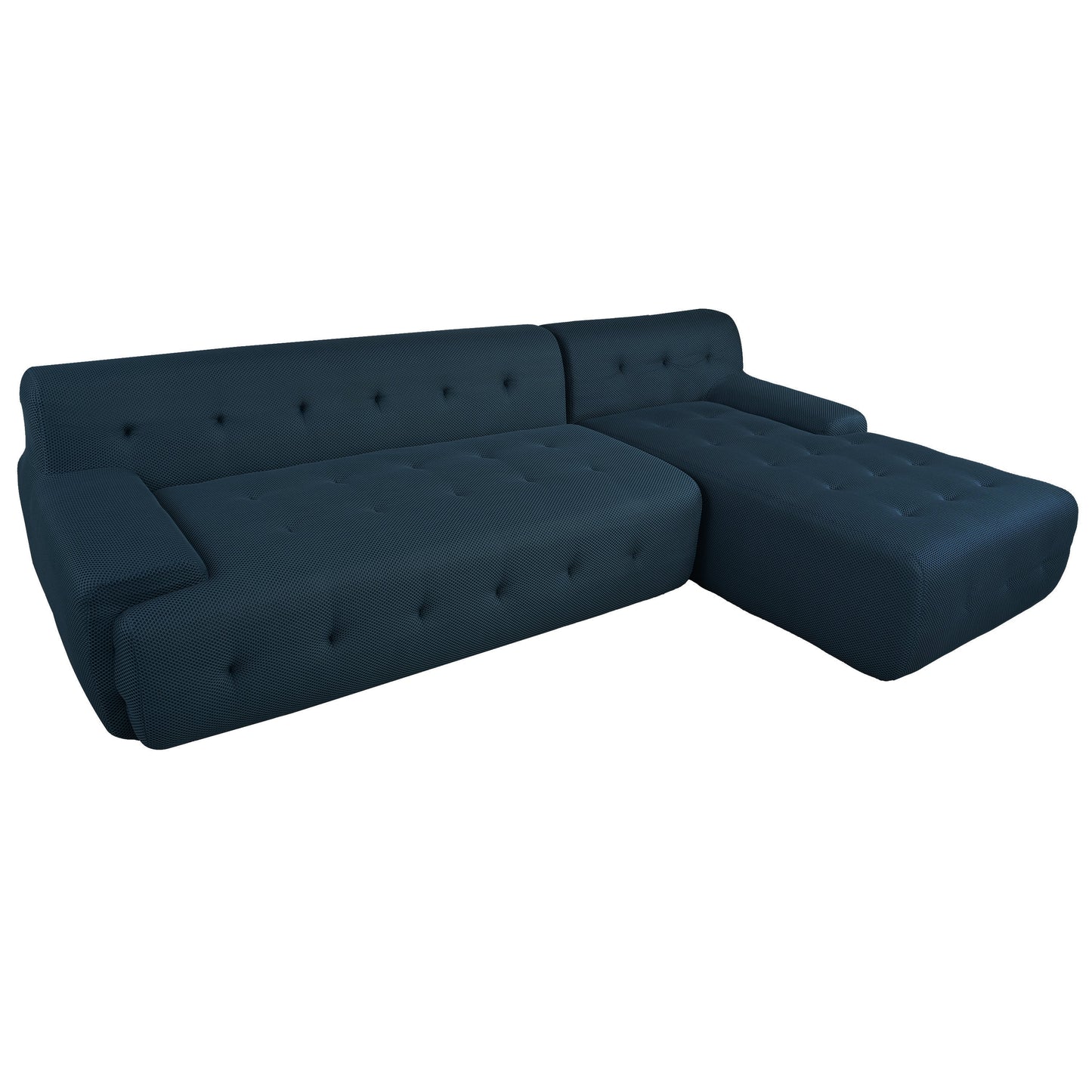 Modern Large L-Shaped Modular Sofa, Minimalist Style, 2-Piece Set With Free Combinations, Suitable for Living Rooms