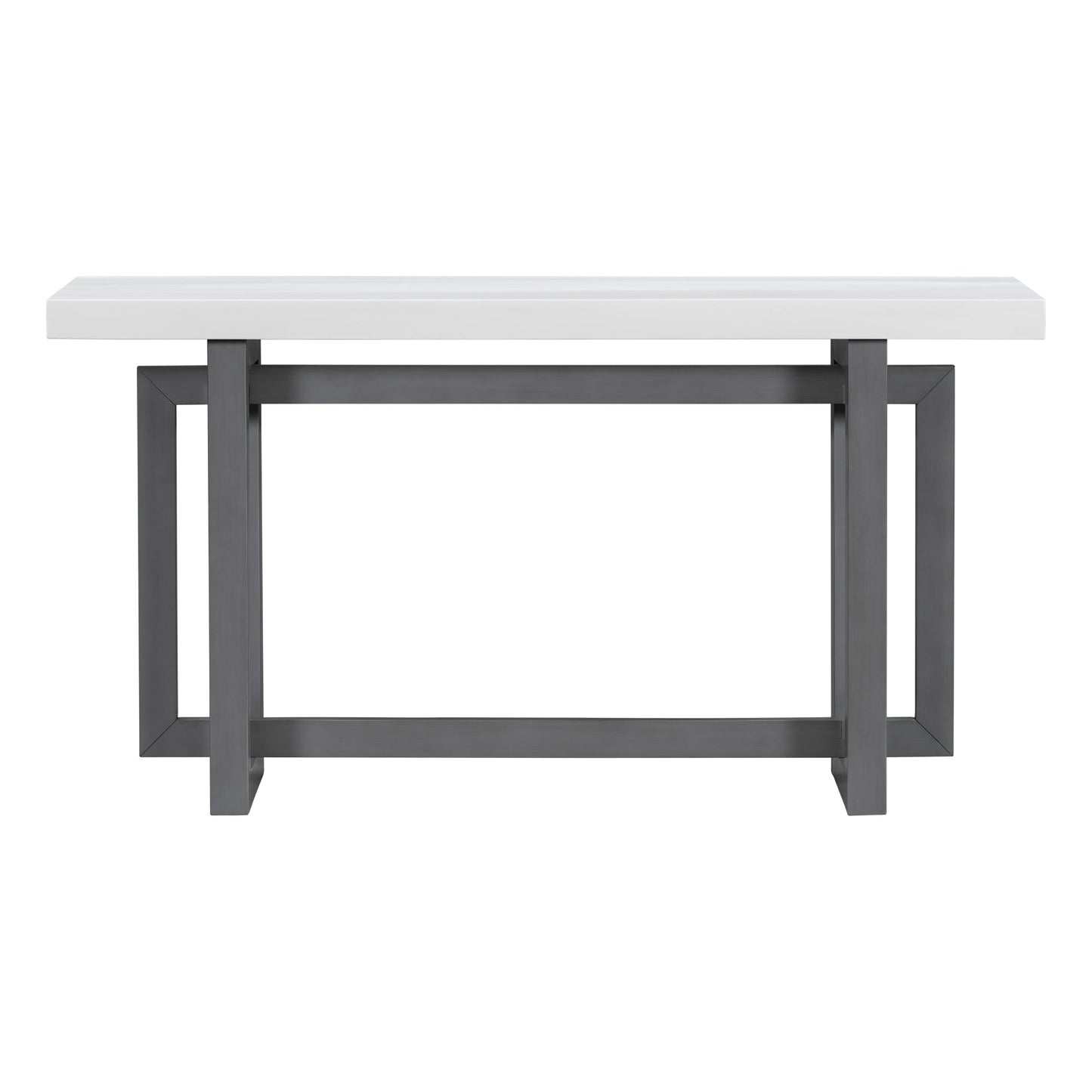 Contemporary Console Table With Wood Top, Extra Long Entryway Table for Entryway, Hallway, Living Room, Foyer, Corridor