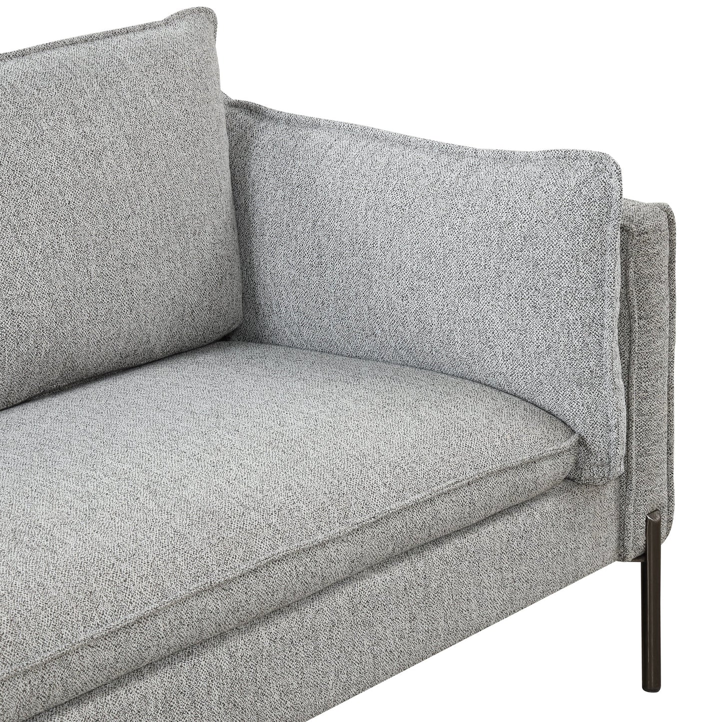 76.2" Modern Style 3 Seat Sofa Linen Fabric Upholstered Couch Furniture 3-Seats Couch for Different Spaces,Living Room