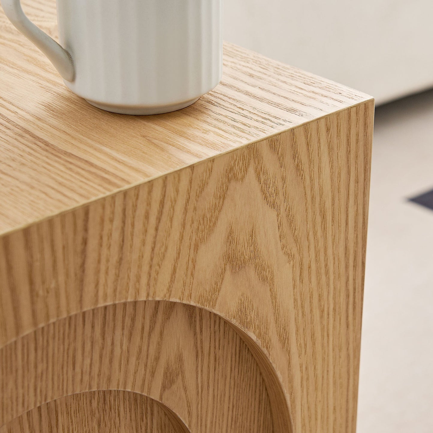 15.74'' Square Side Table Small Coffee Table Accent Table  Bedside Table for Living Room Bedroom