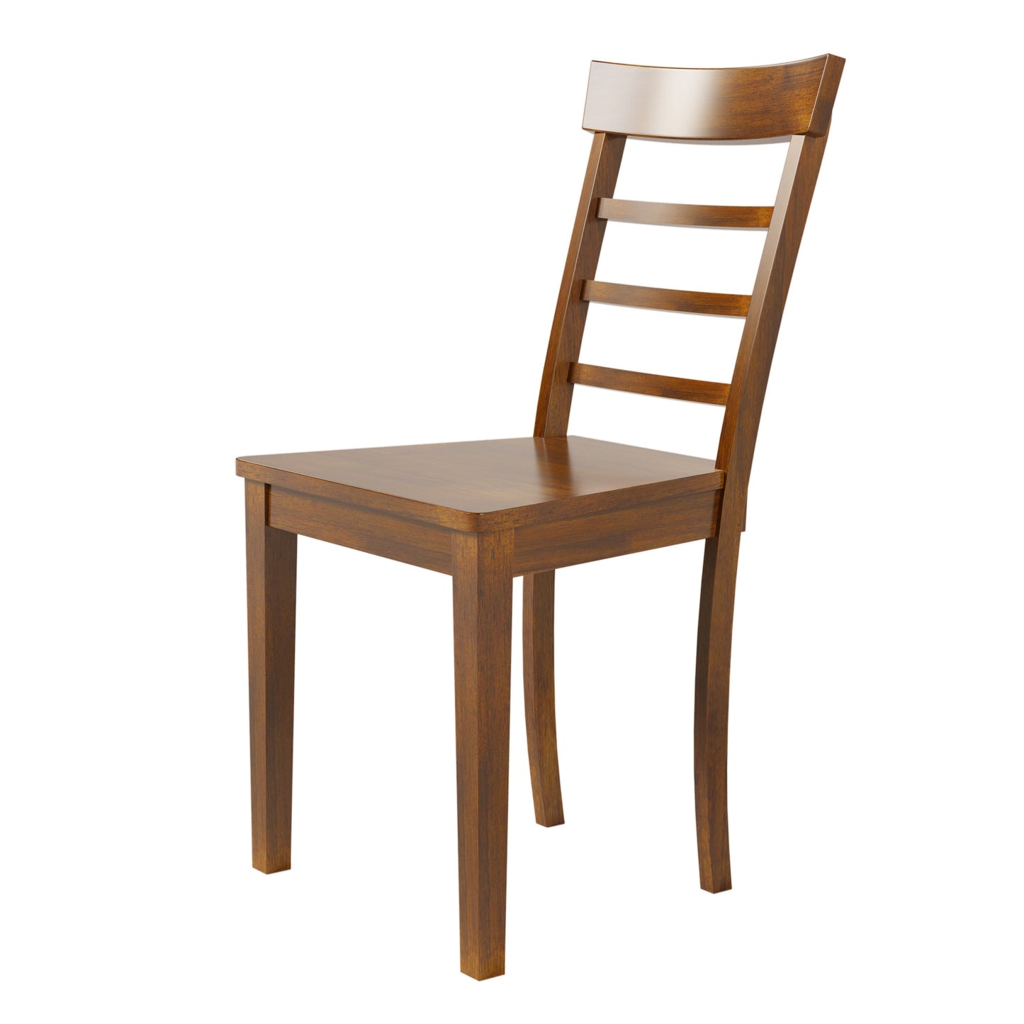 5-Piece Wood Square Drop Leaf Breakfast Nook Extendable Dining Table Set With 4 Ladder Back Chairs for Small Places