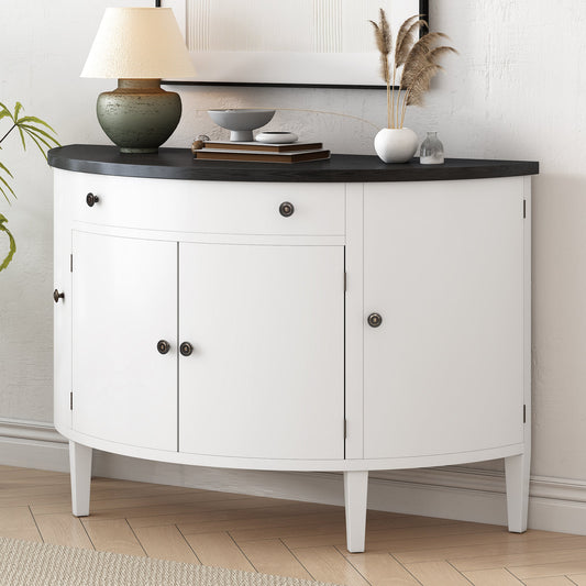 Curved Design Storage Cabinet Made of Fraxinus Mandschuric Solid Wood Veneer, Adjustable Shelves, Suitable for Corridors
