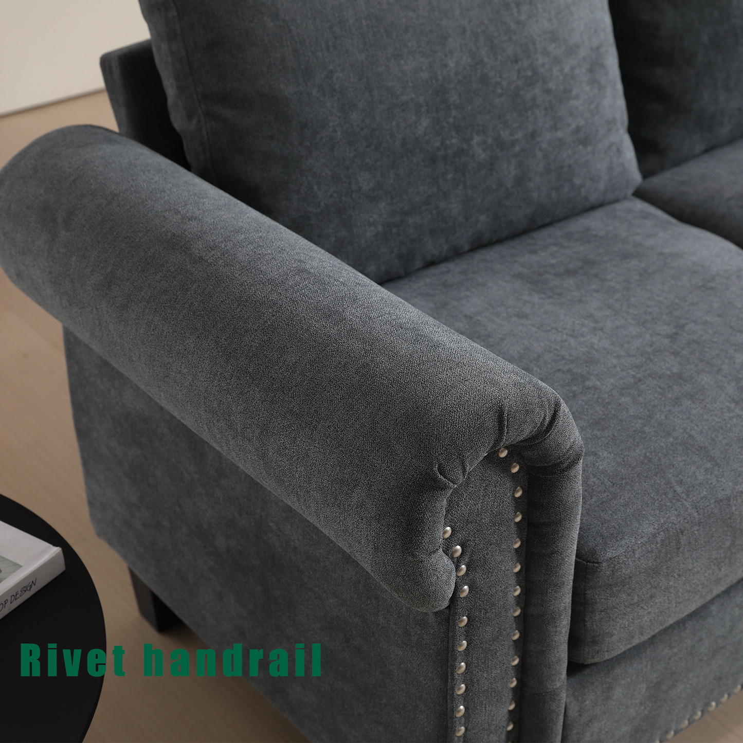Convertible Sectional Sofa With Storage,L-Shaped Sofa,Four-Seater Sofa,Modern Linen Fabric Sectional Couches for Living