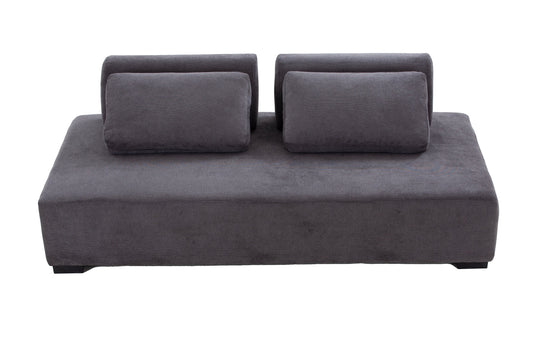 85.4'' Minimalist Sofa 3-Seater Couch for Apartment, Business Lounge, Waiting Area, Hotel Lobby Grey