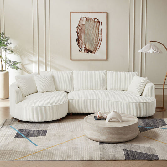 122.04 Inch Oversized Sectional Sofa, Modern Couch With Chaise, Comfy Sofa Couch With Left  Facing Chaise