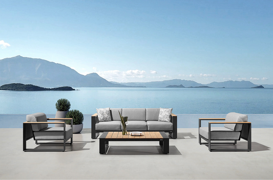 HIGOLD Cambusa Outdoor Teak Conversation Set for 5 -Series 2062