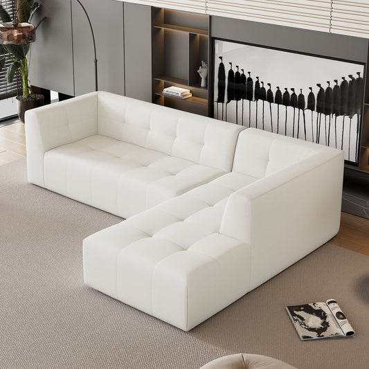 112.2*74" Modular Modular Combination Living Room Sofa Set, Modern Minimalist Sofa, Living Room Upholstered Sofa Bed