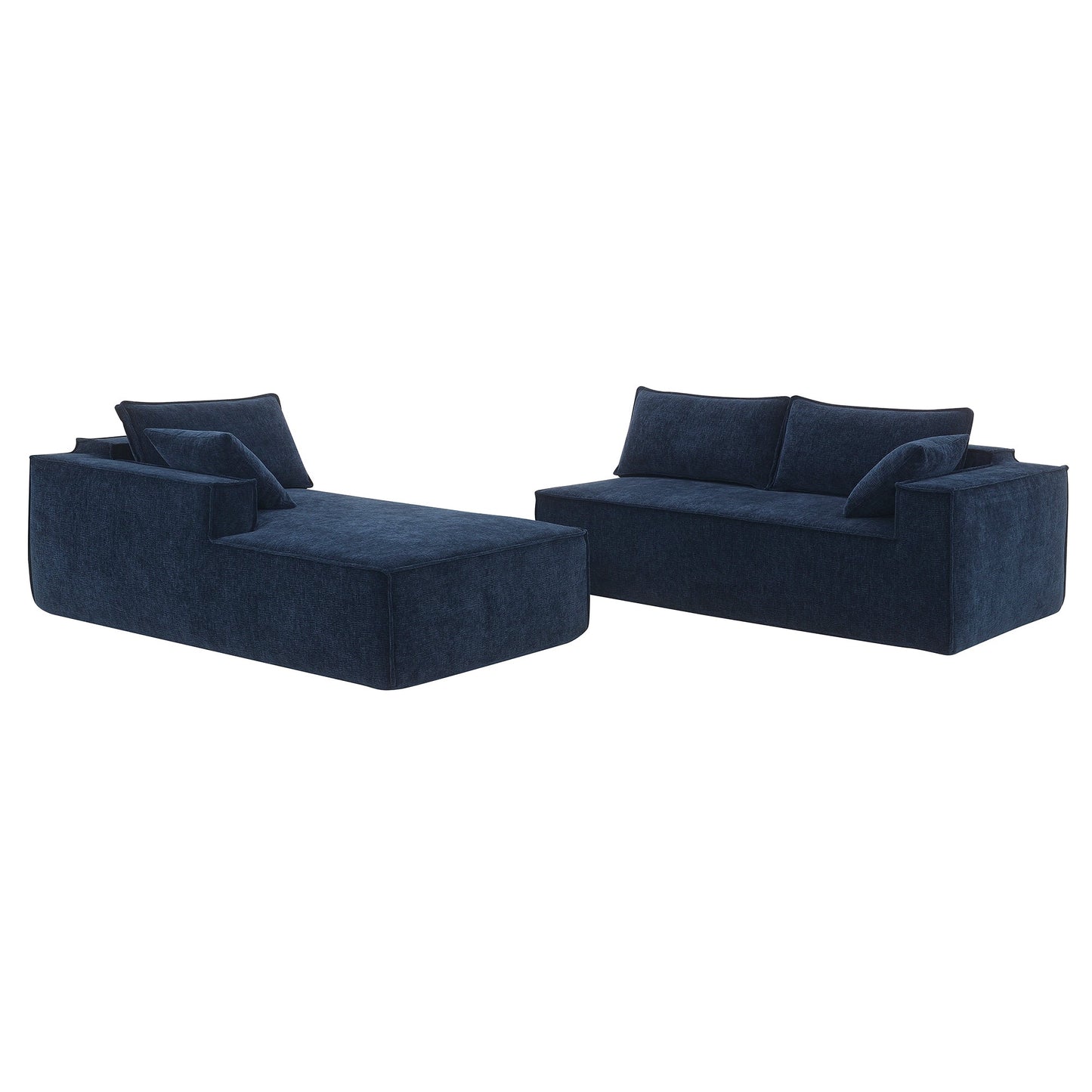 111.5*72"Minimalist Style Modular Sectional Sofa,Wrinkle-Resistant Chenille Couch Set,L-Shaped Sleeper Sofa Bed