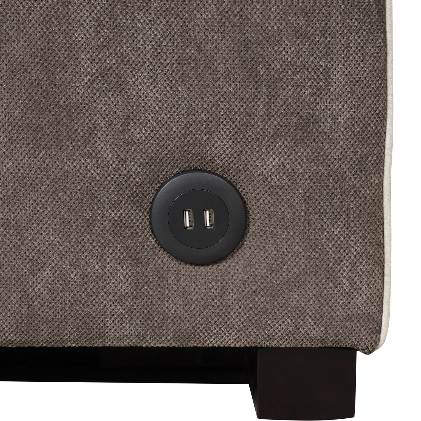 65.7" Linen Upholstered Sleeper Bed , Pull Out Sofa Bed Couch Attached Two Throw Pillows,Dual USB Charging Port