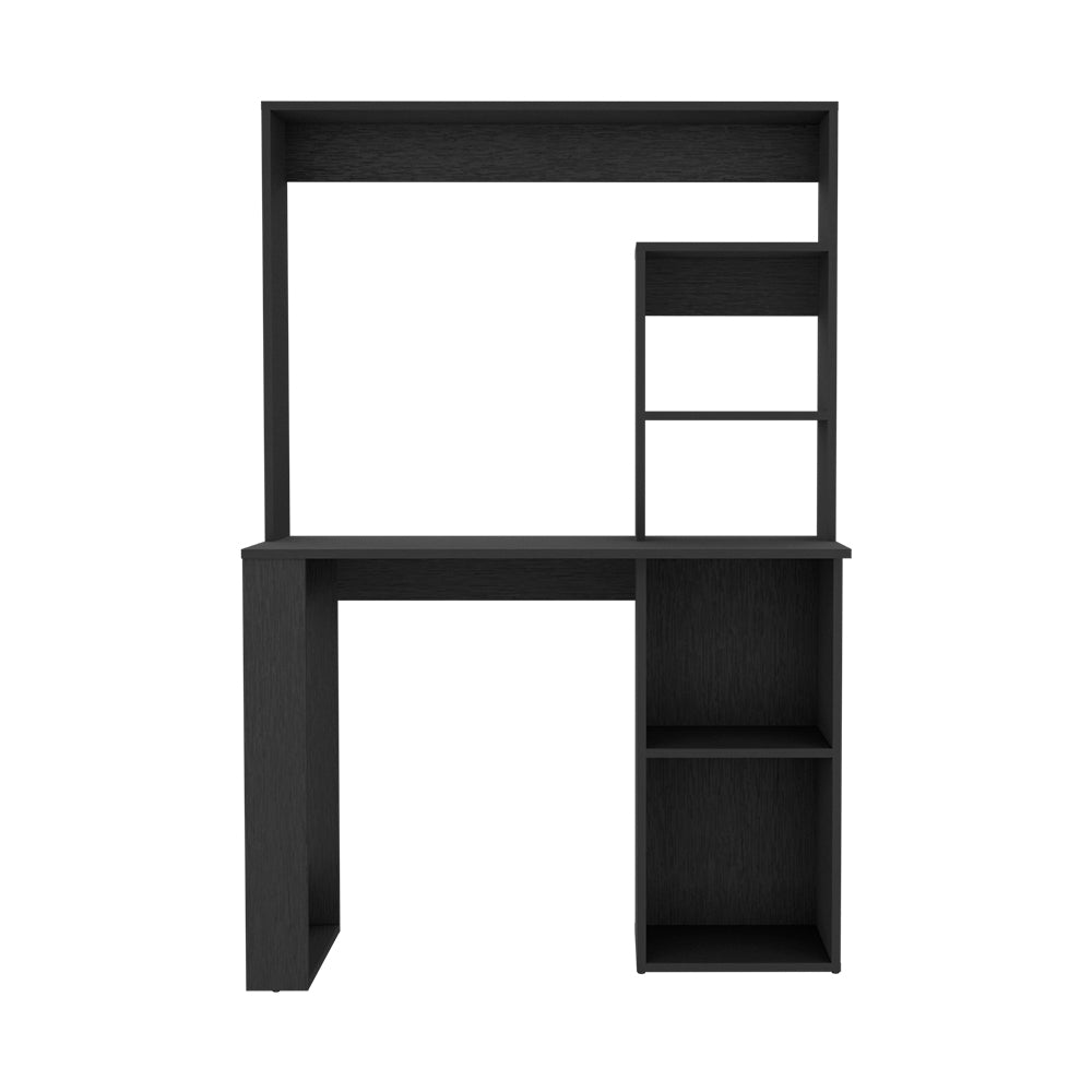 Desk Ryndon with Hutch, Black